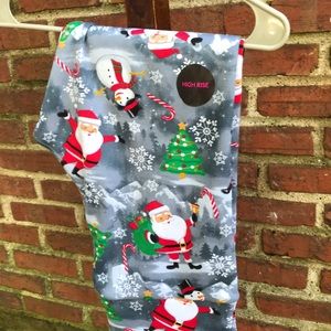 Lined Santa High Rise Leggings XL